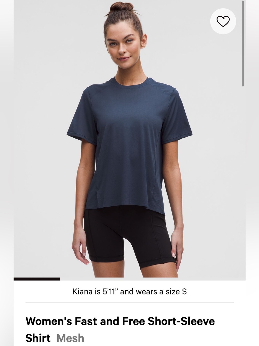 Lululemon Fast and Free T-Shirt - Size medium